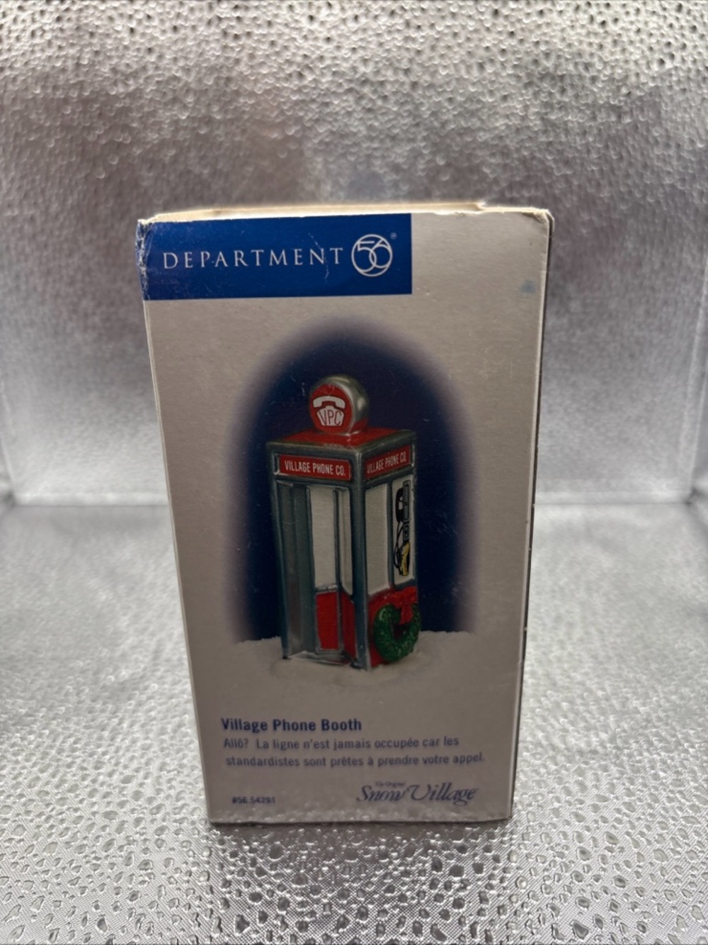 Village Phone Booth The Original Snow Village Department 56 (READ)